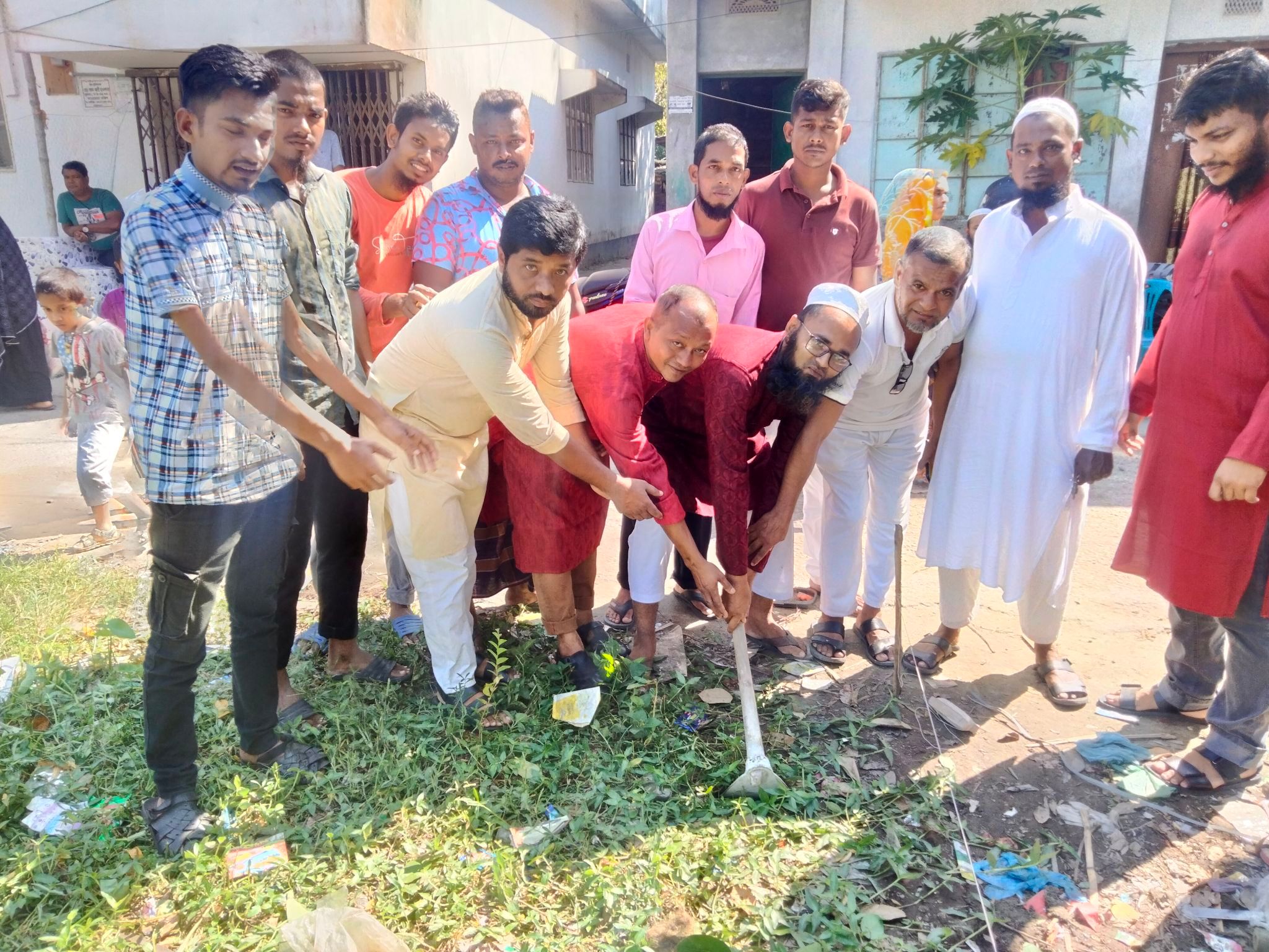 মানব কল্যানে আমরা নিবেদিত প্রান সংগঠনের ভিত্তিপ্রস্থর স্থাপন