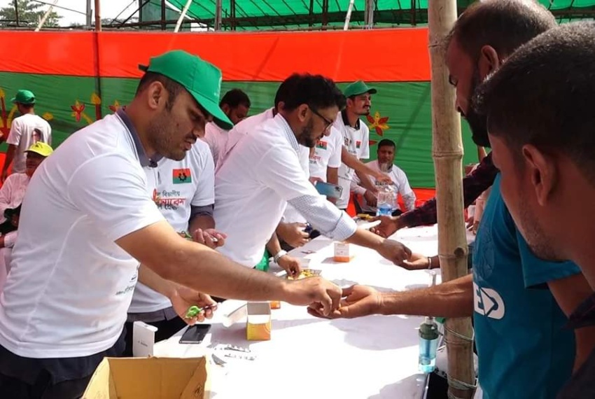 বরিশালে বিএনপির গণসমাবেশ: চিকিৎসাসেবা দিচ্ছে ড্যাব