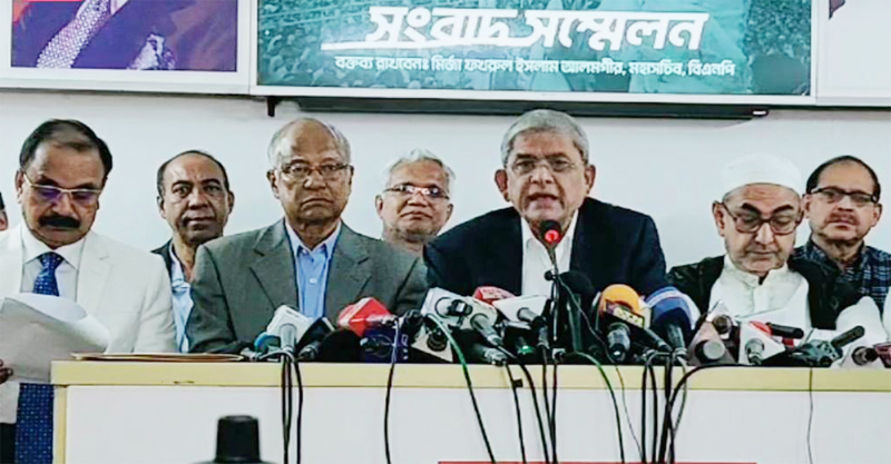 নয়াপল্টনেই গণসমাবেশ করবে বিএনপি: মির্জা ফখরুল
