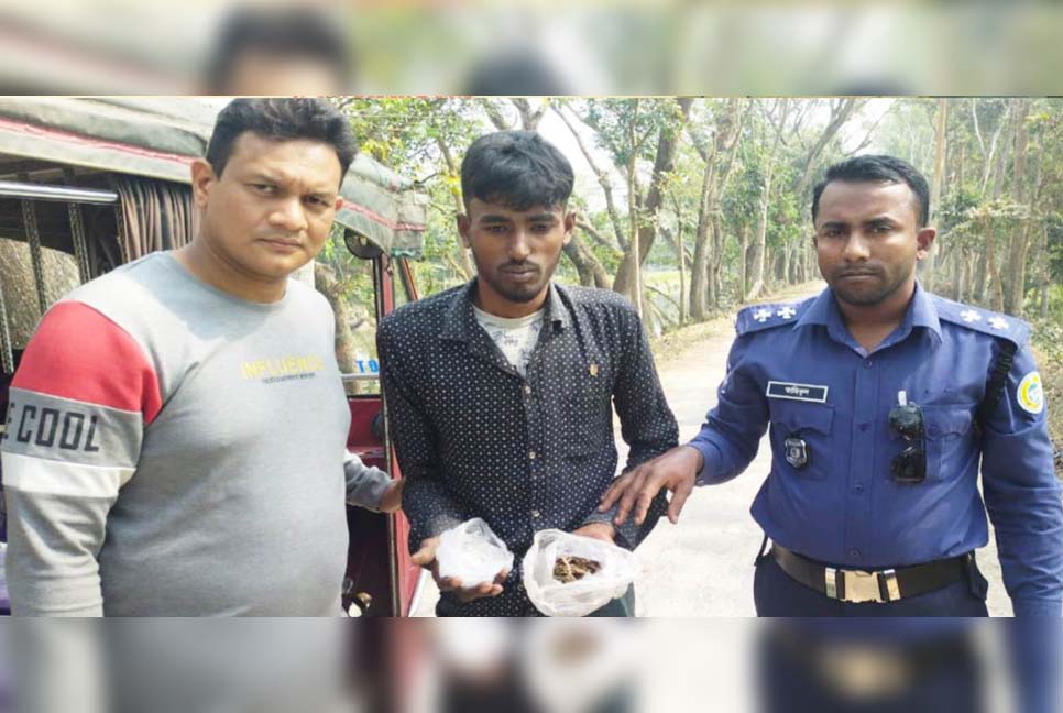 আগৈলঝাড়ায় ইয়াবা ও গাঁজাসহ মাদক ব্যবসায়ী এমরান মোল্লা গ্রেফতার