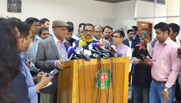 নির্বাচন কমিশনারকে ধন্যবাদ জানালেন ওবায়দুল কাদের