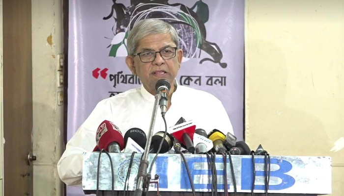 নদনদী ধ্বংস হওয়ার জন্য সরকার দায়ী: ফখরুল