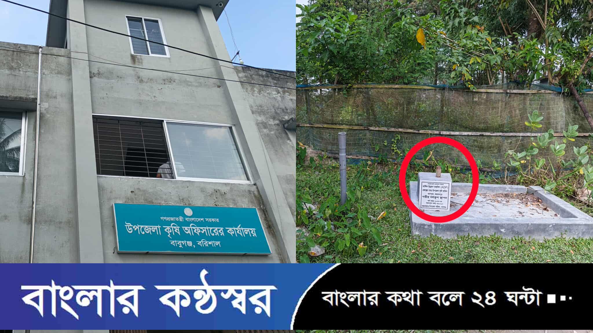 বাবুগঞ্জে স্থাপনের পর থেকেই অকেজো নলকূপ