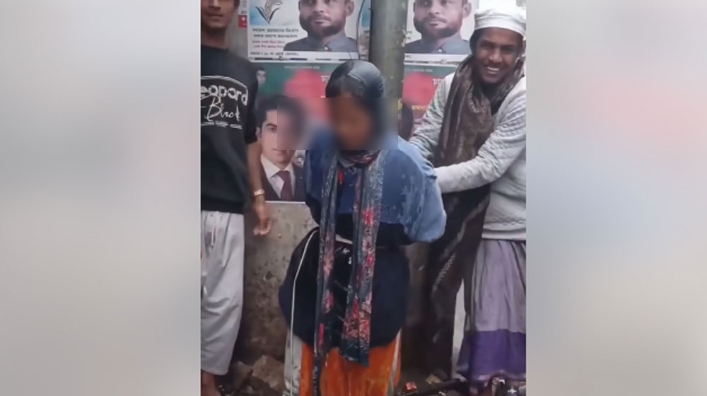 নারীকে খুঁটিতে বেঁধে-পানি ঢেলে নির্যাতন, আটক ৫