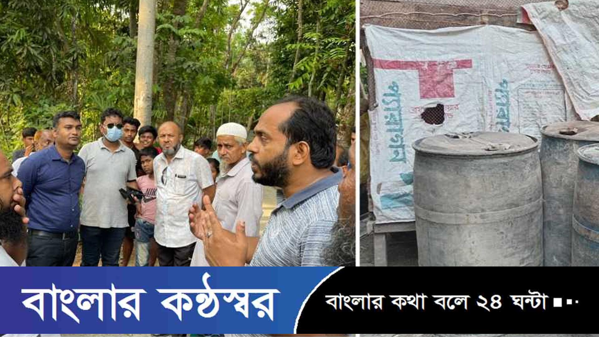 বরিশালে গরুর খামারে মিললো ৮০০ লিটার ডিজেল