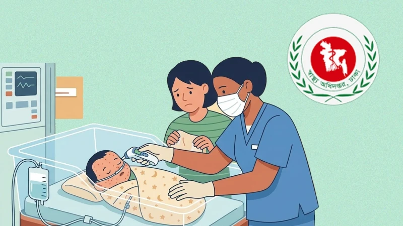 হাম ও হামের উপসর্গ নিয়ে আরও পাঁচ শিশুর মৃত্যু