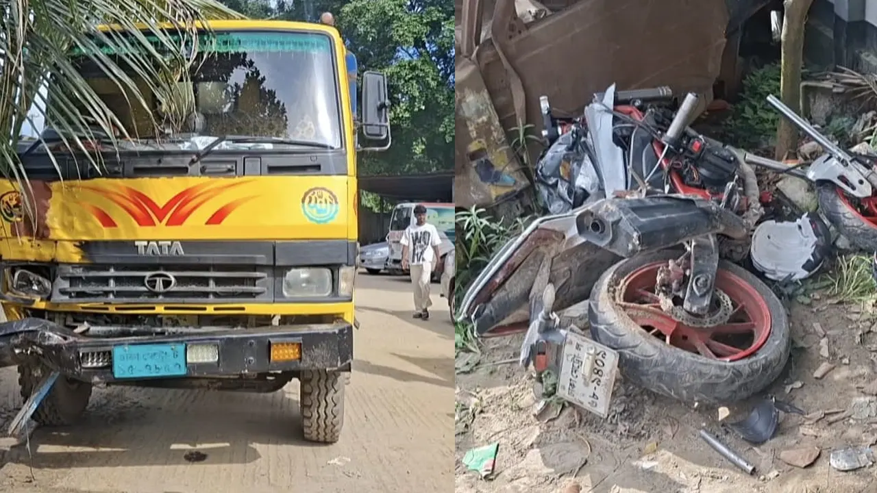 বন্ধুর বাড়িতে যাওয়ার পথে প্রাণ গেল দুই বন্ধুর