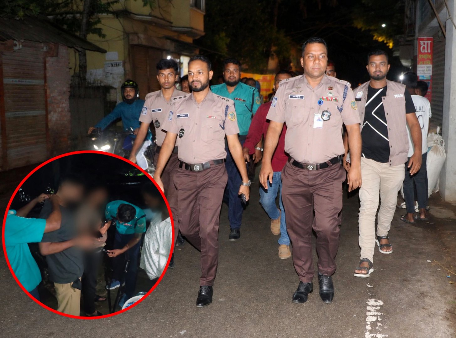 কাউনিয়ায় আকস্মিক মাদকবিরোধী সাঁড়াশি অভিযান