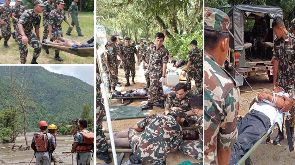 নেপালের ধ্বংসাত্মক বন্যায় মৃত্যুর সংখ্যা বেড়ে ১০৫০