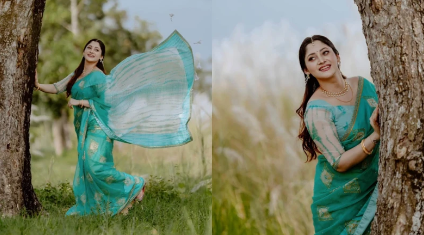 কাশফুলের রাজ্যে পূজা চেরি, যে বার্তা দিলেন
