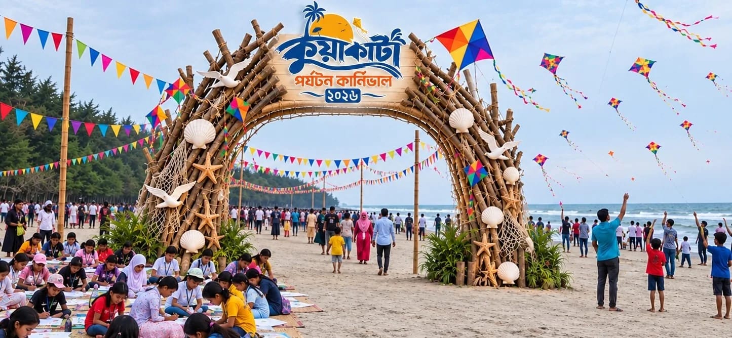 কুয়াকাটা পর্যটন কার্নিভাল ২০২৬: সরকারের প্রচেষ্টা কতটা সফল, কাঠগড়ায় পর্যটনসংশ্লিষ্ট ব্যবসায়ীরা?