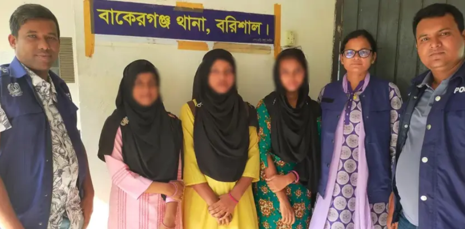 বরিশাল থেকে নিখোঁজ সেই ৩ স্কুলছাত্রী ঢাকায় উদ্ধার