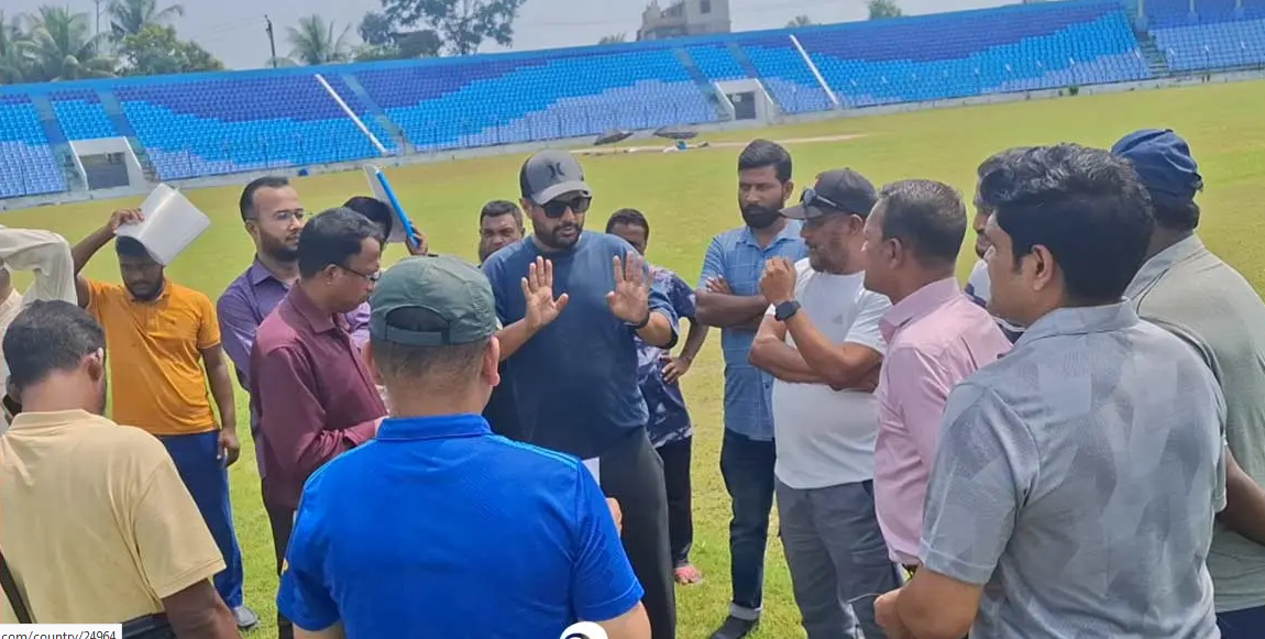 বরিশাল জীবনানন্দ দাস স্টেডিয়ামের সংস্কারকাজ ৮০ শতাংশ শেষ